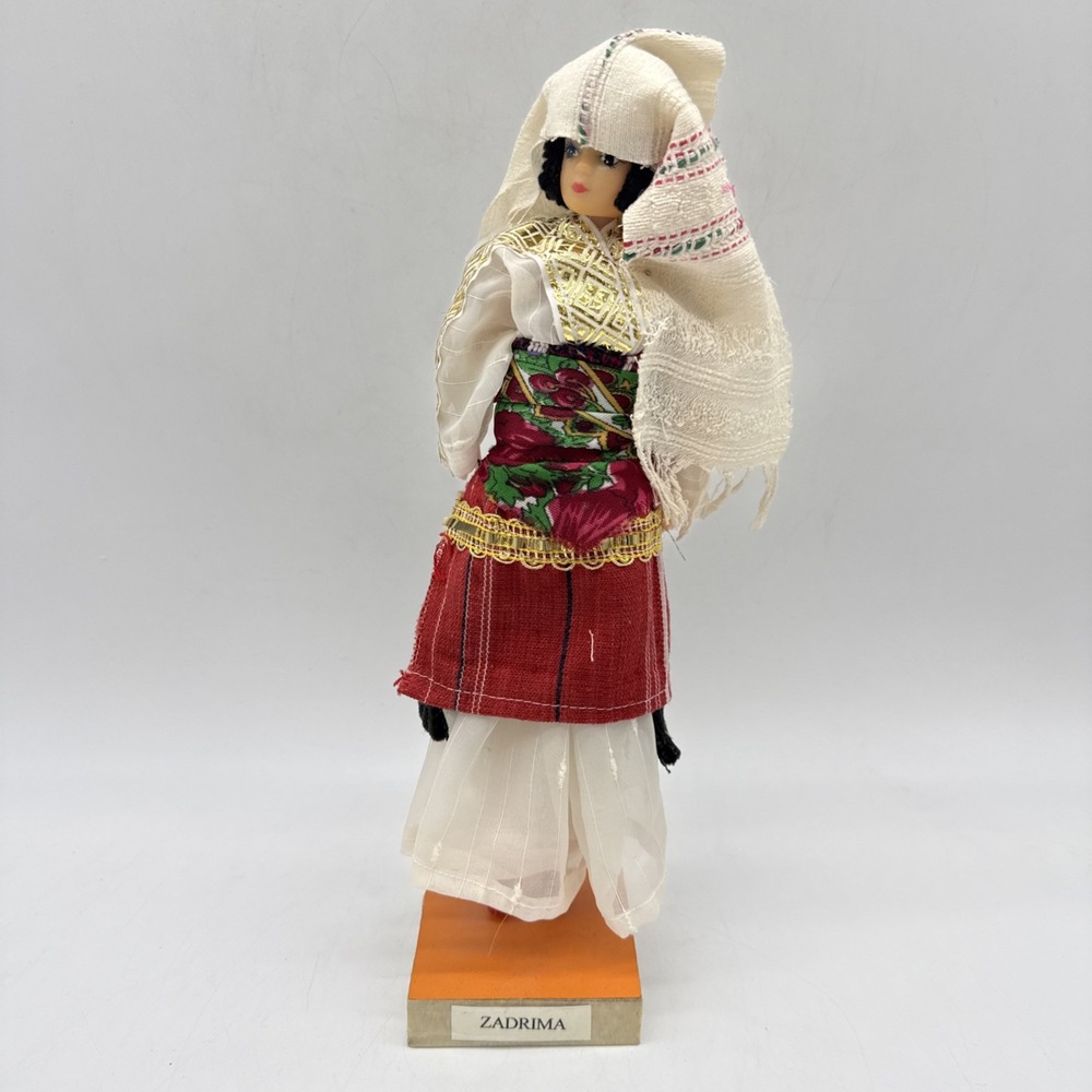 Albanian Folk Doll "Zadrima" Woman Cloth Figure Albania -- Used